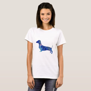 Camiseta básica para mujeres de perro de Dachshund