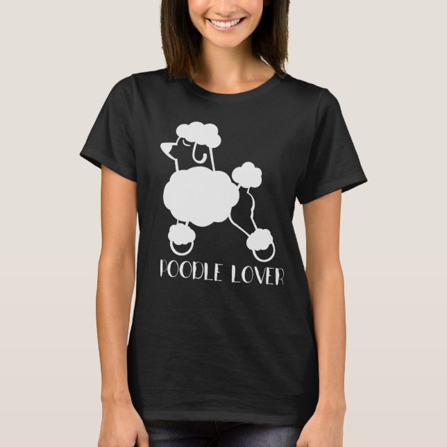 Camiseta básica para mujeres del caniche (Anverso)
