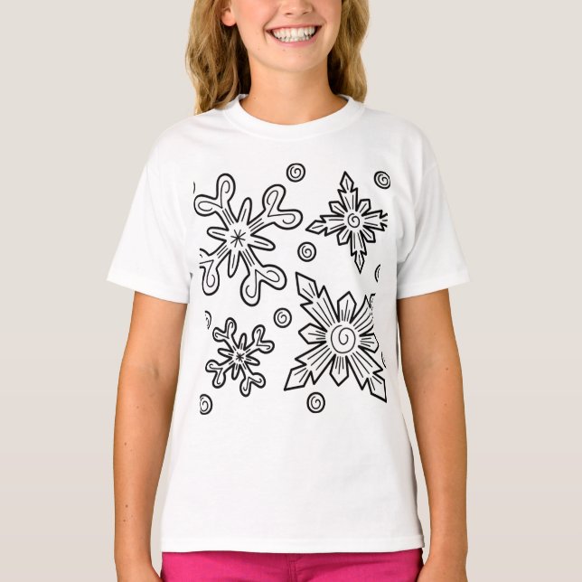 Camiseta básica para Navidades chicas (Anverso)