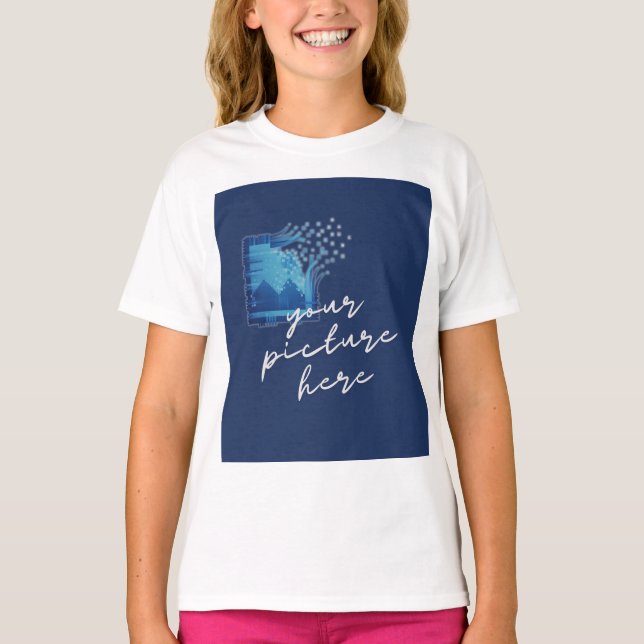 Camiseta básica para niñas (Anverso)