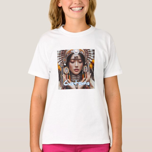 Camiseta básica para niñas (Anverso)
