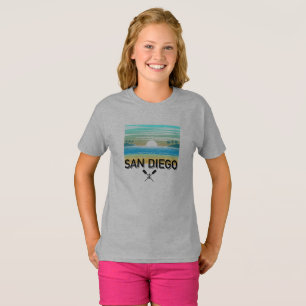 Camiseta básica para niñas de San Diego Design