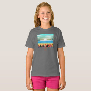 Camiseta básica para niñas de San Diego Design
