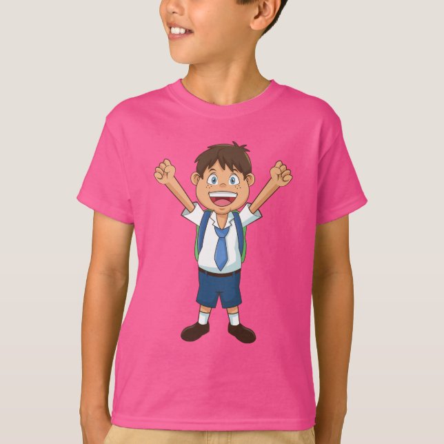 Camiseta básica para niños (Anverso)