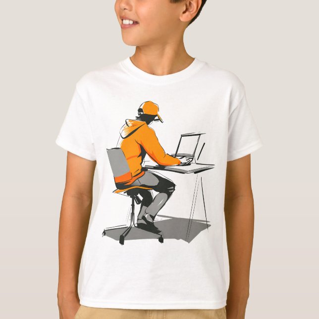 Camiseta básica para niños (Anverso)
