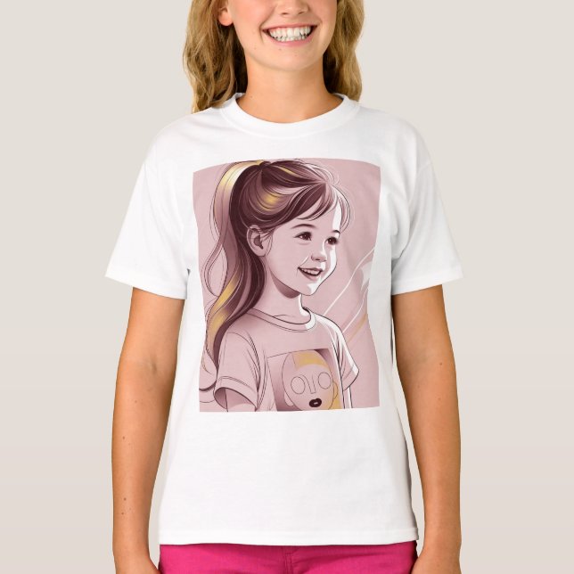 Camiseta básica para niños (Anverso)