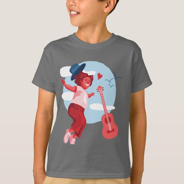 Camiseta básica para niños (Anverso)
