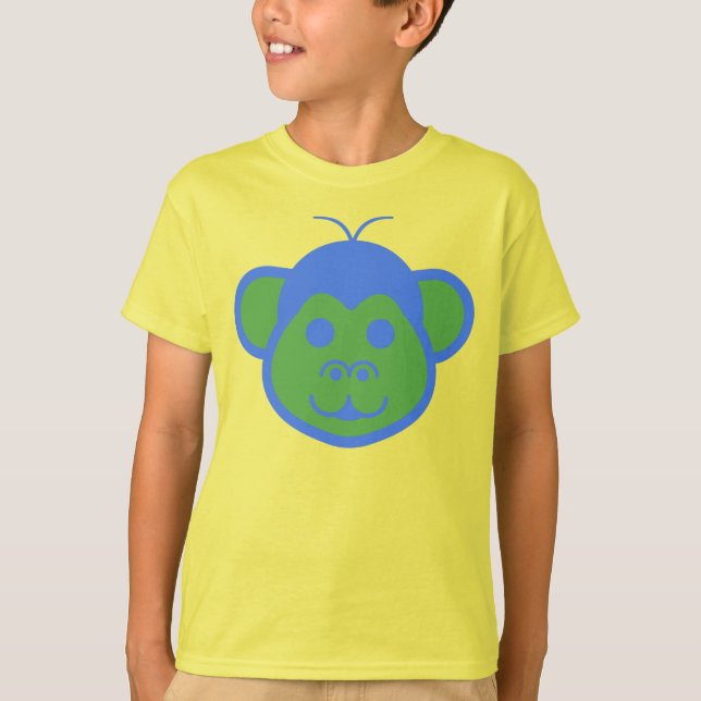 Camiseta básica para niños Alimon (mono extranjero (Anverso)