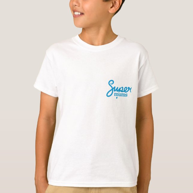 Camiseta básica para niños - Blanco (Anverso)