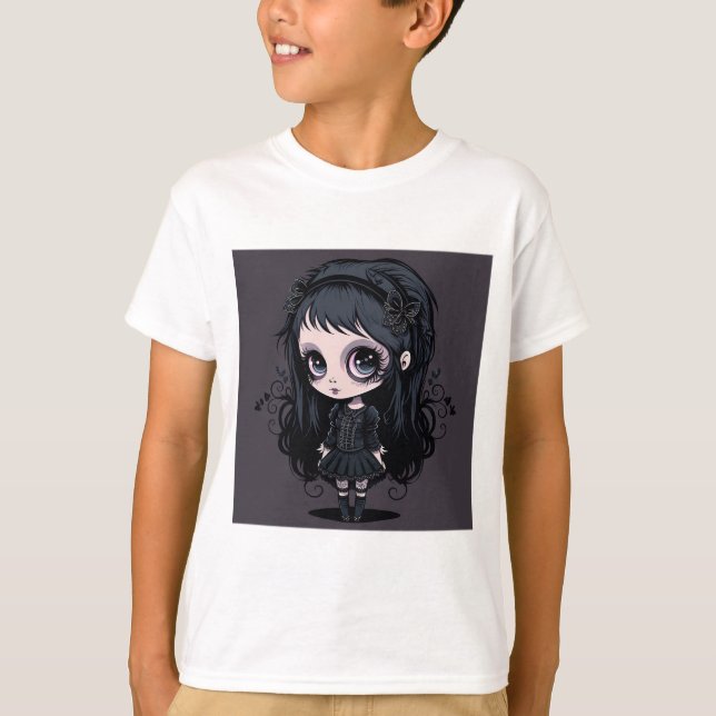 Camiseta básica para niños Chicas de gótico (Anverso)