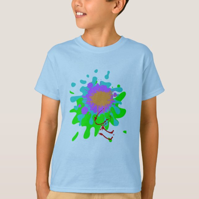 Camiseta básica para niños Color Splash Boys  (Anverso)