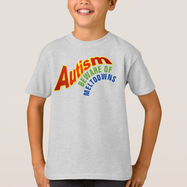 Camiseta básica para niños con autismo (Anverso)