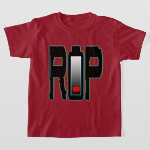 Camiseta básica para niños con batería RIP