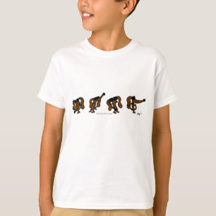 Camiseta básica para niños con danza media