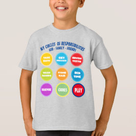 Camiseta básica para niños con responsabilidad