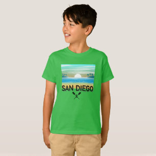 Camiseta básica para niños de San Diego Design