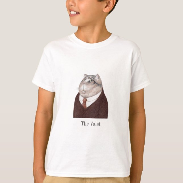 Camiseta básica para niños de VALET CAT (Anverso)