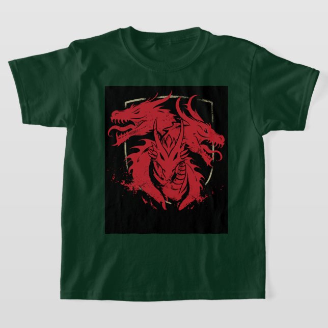 Camiseta básica para niños dragones (Distribución)
