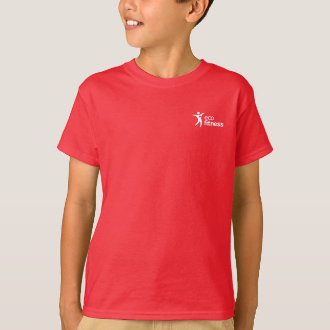 Camiseta básica para niños | Eco Fitness (Anverso)