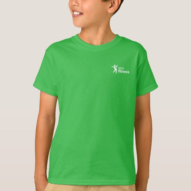 Camiseta básica para niños | Eco Fitness (Anverso)