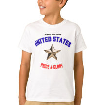 Camiseta básica para niños edición orgullo naciona