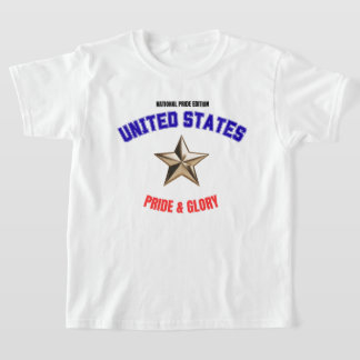 Camiseta básica para niños edición orgullo naciona