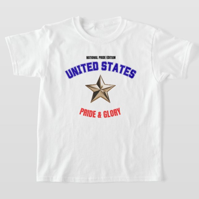 Camiseta básica para niños edición orgullo naciona (Distribución)