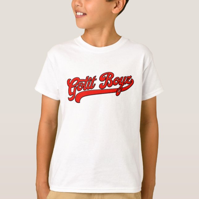 Camiseta básica para niños Gotit Boyz (Anverso)