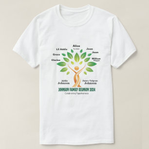 Camiseta básica para Reunión de Familia Johnson