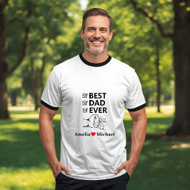 Camiseta Básica Personalizada 'Mejor Papá del Mund