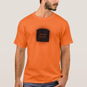 Camiseta básica quemada de la tostada