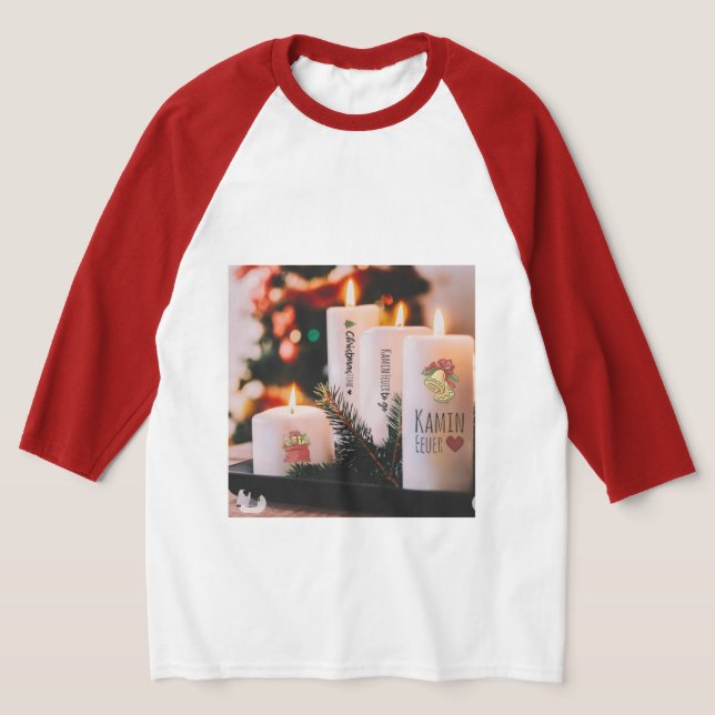 Camiseta básica Raglan 3/4 para hombres (Distribución)