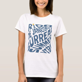 Camiseta Básica Rio de Janeiro Surreal Summer Vibe