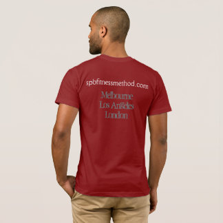 Camiseta básica roja del #WellnessWarrior para