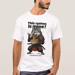 Camiseta básica Samurai Wolf Ramen