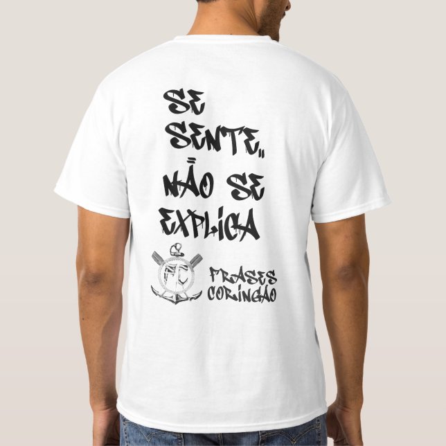 Camiseta Basica Se sente Não se explica (Reverso)