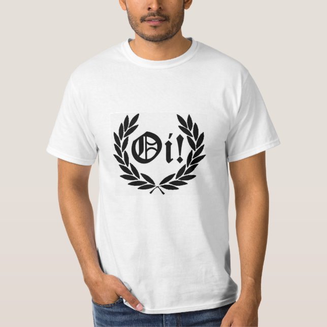 Camiseta Básica Skinhead Oi! (Anverso)