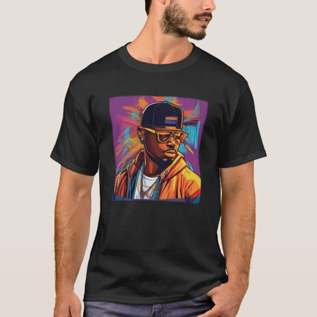 Camiseta Básica - Street graffiti art Hip Hop (Anverso)