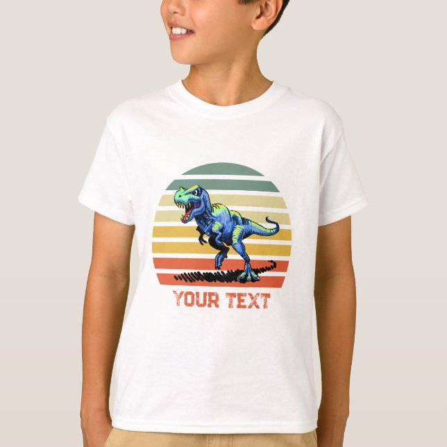 Camiseta básica T-Rex en funcionamiento (Anverso)