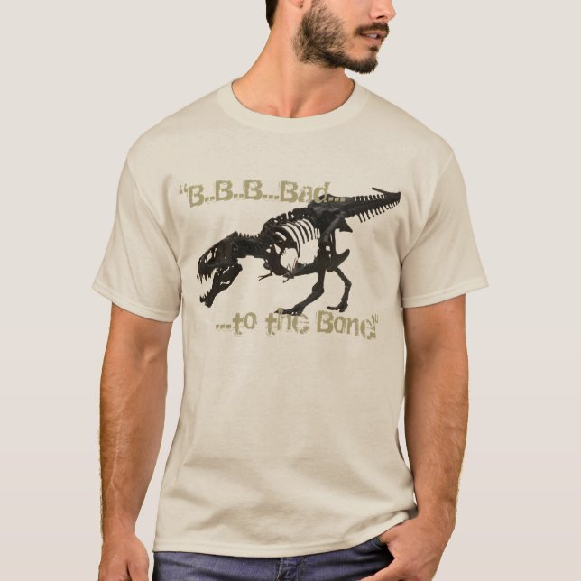 Camiseta básica T-Rex Skellie para hombres (Anverso)