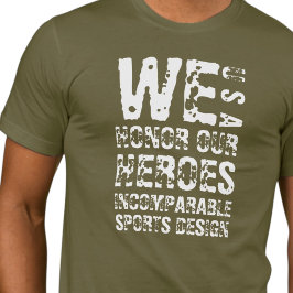 Camiseta básica unisex ISD Honramos a nuestros hér