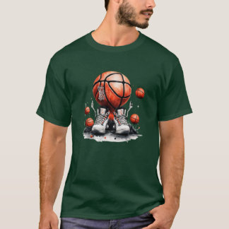 Camiseta básica verde oscuro del hombre.