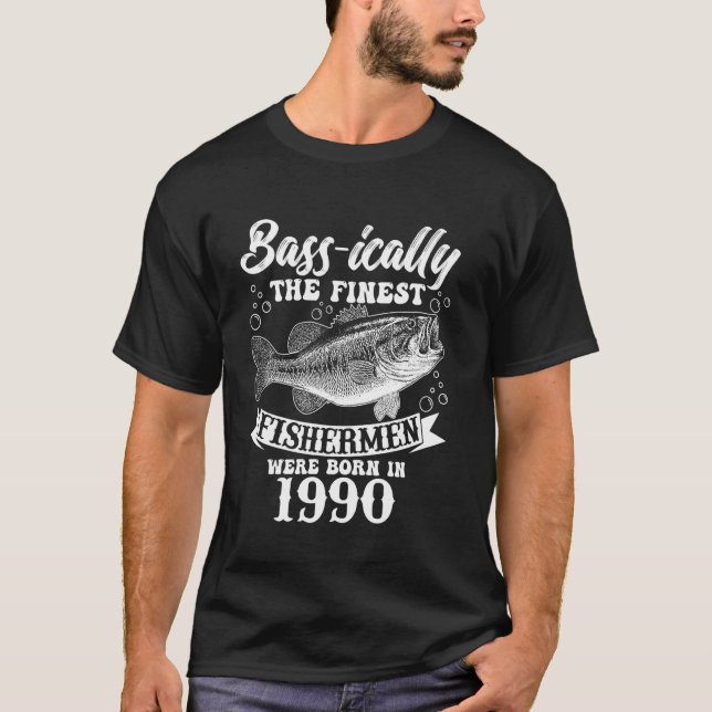 Camiseta Básicamente Los Mejores Pescadores Nacieron En 199 (Anverso)