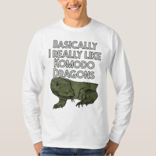 Camiseta Básicamente Me Gusta Mucho El Komodo Dragons Diver