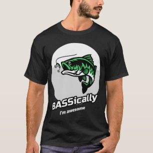 Camiseta Básicamente soy impresionante diseño para pescador