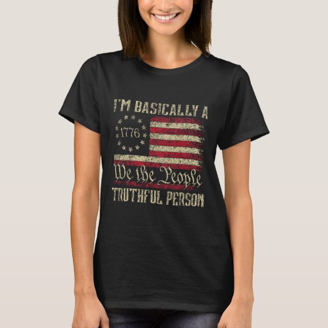 Camiseta Básicamente soy una persona fiel a las elecciones  (Anverso)