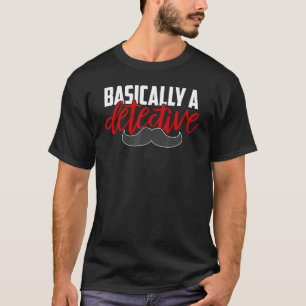 Camiseta Básicamente Un Crimen Verdadero De Detective Musta