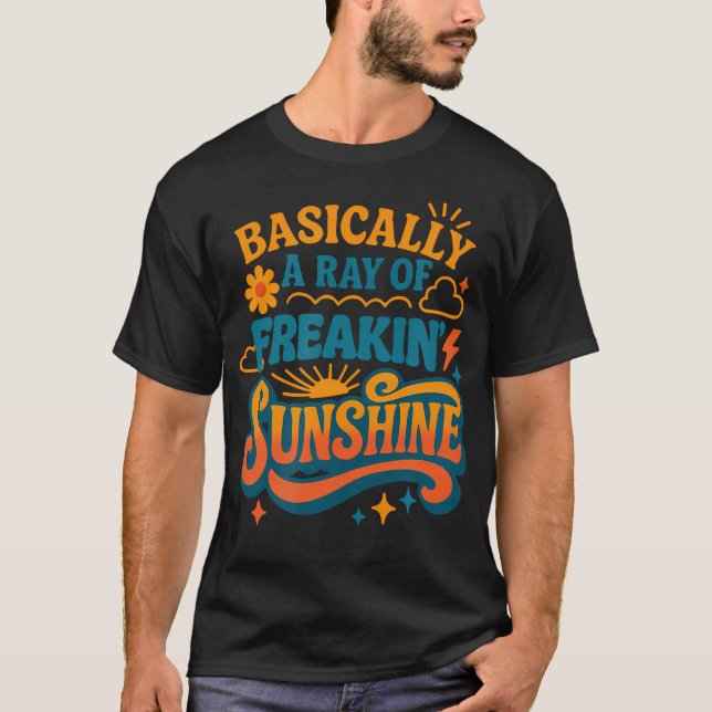 Camiseta Básicamente Un Rayo De Sol De Sassy Diseño (Anverso)