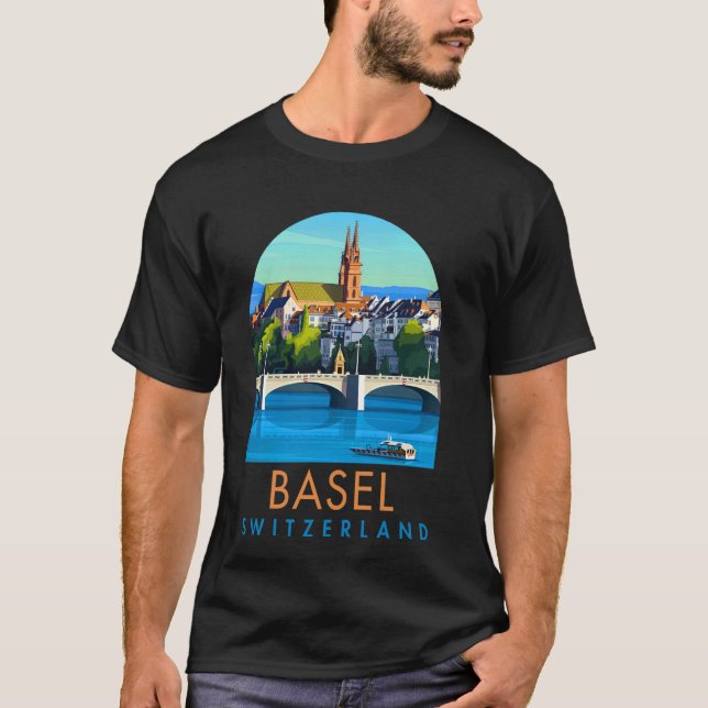 Camiseta Basilea Viajero de vacaciones Recuerdos de Basilea (Anverso)