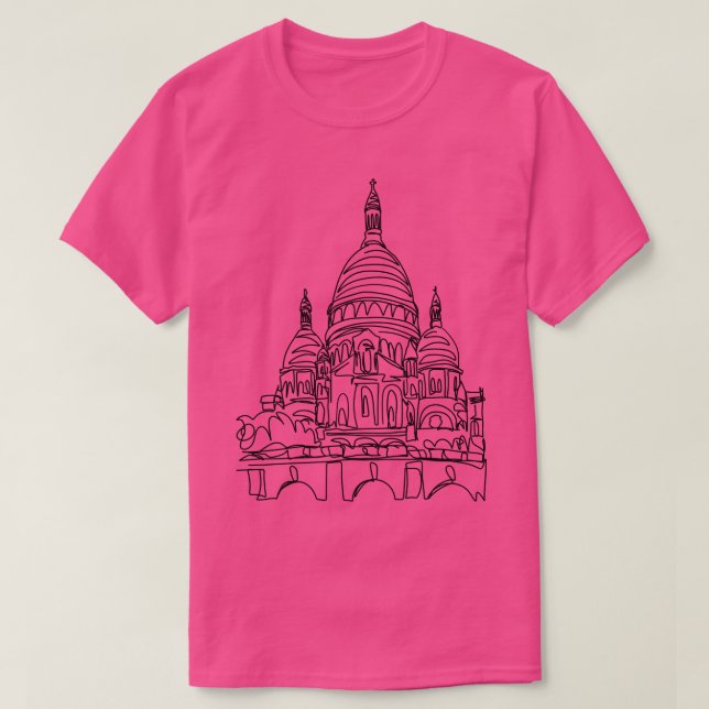 Camiseta Basílica de Sacre Coeur (Diseño del anverso)